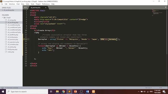 Chapter 8 : Server side scripting with Php – Part 3-Arrays смотреть онлайн