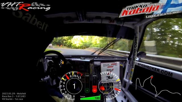 V8 Starlet first race Wolsfeld hillclimb 2023 смотреть онлайн