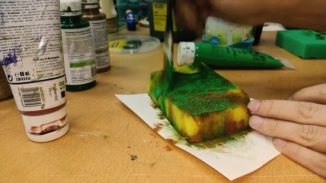 Делаю кустики из флока и губки смотреть онлайн