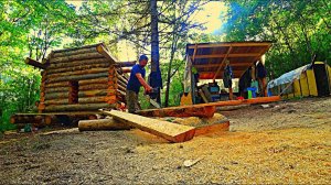СТРОИМ ДВУХ ЭТАЖНУЮ ИЗБУ В ДАЛЬНЕВОСТОЧНОЙ ТАЙГЕ).