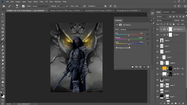complete skyrim poster tutorial | skyrim-photoshop tutorial смотреть онлайн