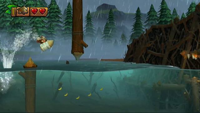 Donkey Kong Country Tropical Freeze: 2-4 Sawmill Thrill [1080 HD]
