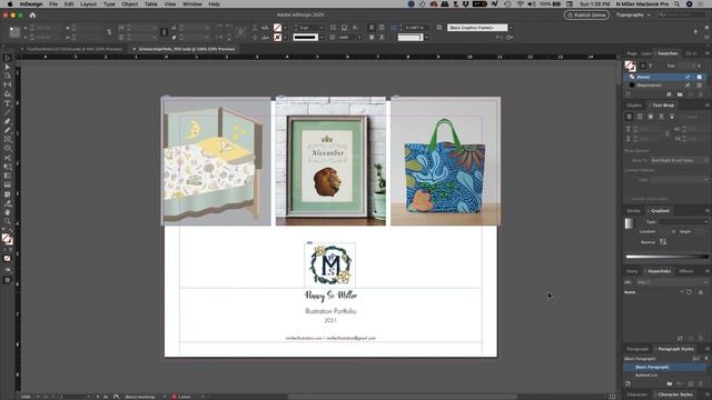 05 Adobe Indesign for Creating An Illustrator Portfolio: Creating a Frame Adobe Indesign. смотреть онлайн