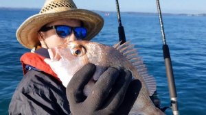 Рыбалка в Новой Зеландии. Снеппер. Рыбалка в океане. Новая Зеландия.