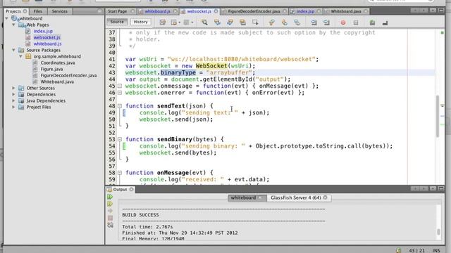 Collaborative Whiteboard using WebSocket in GlassFish 4 смотреть онлайн