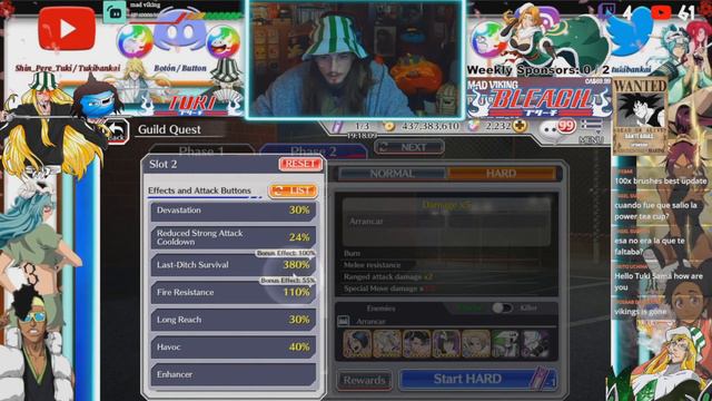 NELLIEL ONLY TEAM HARD GUILD QUEST CHALLENGE! Arrancar Ranged Killer! Bleach: Brave Souls! NEL ブレソル смотреть онлайн