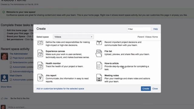 Use page templates - Learn Atlassian Confluence #99 смотреть онлайн
