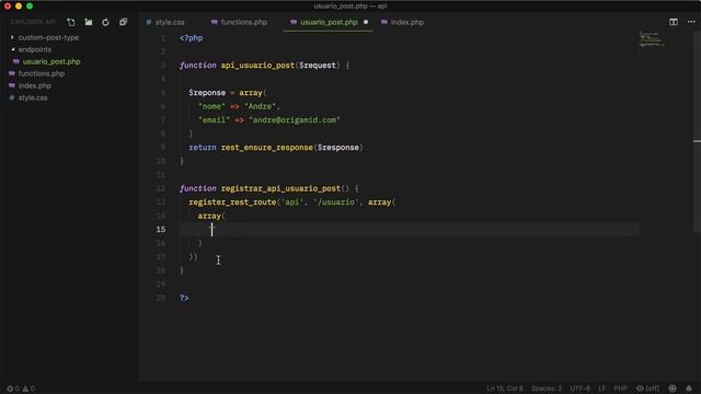 Curso de WordPress REST API - API Endpoint - 03 смотреть онлайн