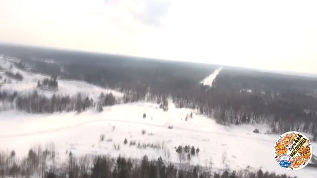 Масленица 2013, полет над лагерем. смотреть онлайн