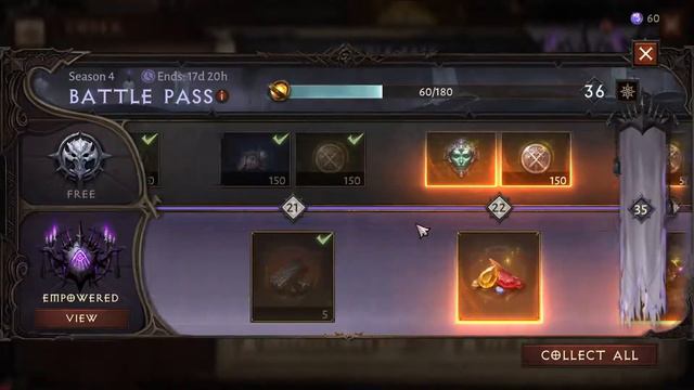 Diablo Immortal - Claiming Battle Pass rewards for Season 4 (Week 2) смотреть онлайн