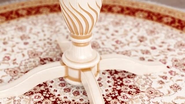 Круглый обеденный стол из дерева смотреть онлайн