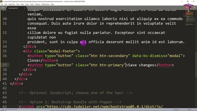 Create Modal in bootstrap | Bootstrap for Beginners | Alisha's Guide to Bootstrap [Episode 03/07] смотреть онлайн