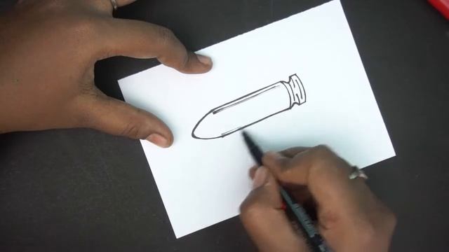 How to draw a Bullet | Bullet Easy Drawing for kids смотреть онлайн