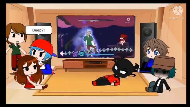 Fnf react to Shaggy's retrospecter remix! (Gacha club) смотреть онлайн
