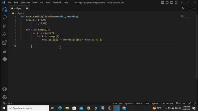 10. Python Matrix Multiplication | Learn Python By Programs and Projects смотреть онлайн
