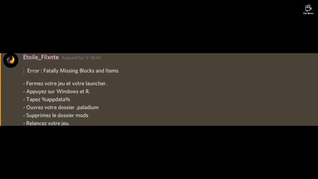 comment régler le problème Fatally Missing blocks and items sur paladium v7.5 смотреть онлайн
