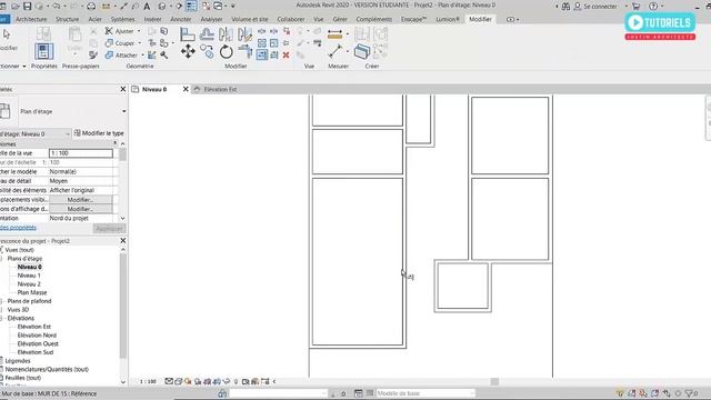 TUTO REVIT ARCHITECTURE EN FRANCAIS PROJET COMPLET DE A à Z смотреть онлайн