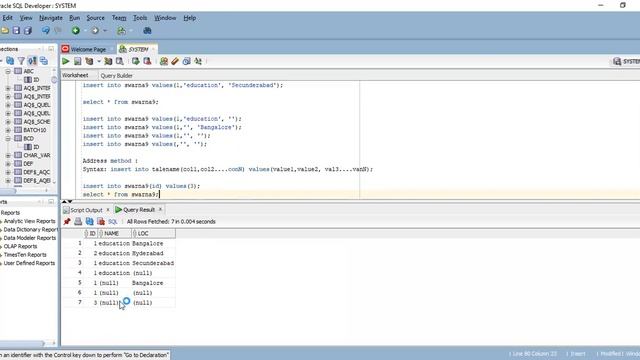 SQL DML Commands смотреть онлайн
