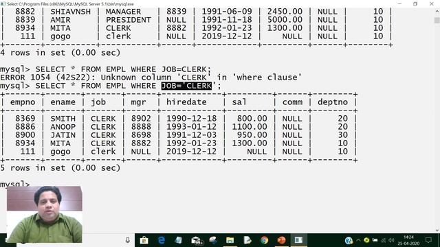 CLASS XII CS & IP PYTHON TUTORIAL -1 ON REVISION OF MYSQL- PART I BY MOHIT TANDON SIR смотреть онлайн