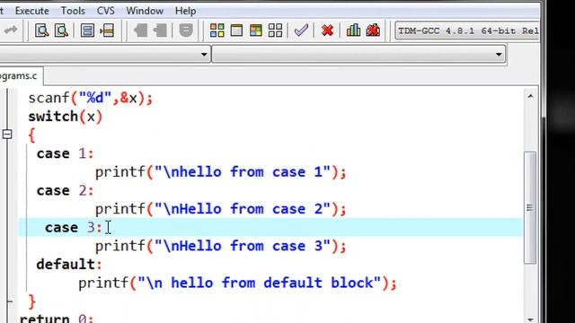 C Programming 20 switch case part 1 смотреть онлайн