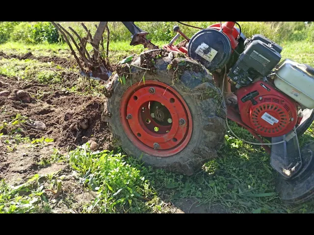 Кама 421 на дисках от Оки для мотоблока Агат. Обзор смотреть онлайн