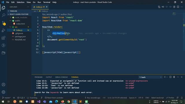 #9 Javascript Expression in React JS in Bangla in 2021 смотреть онлайн