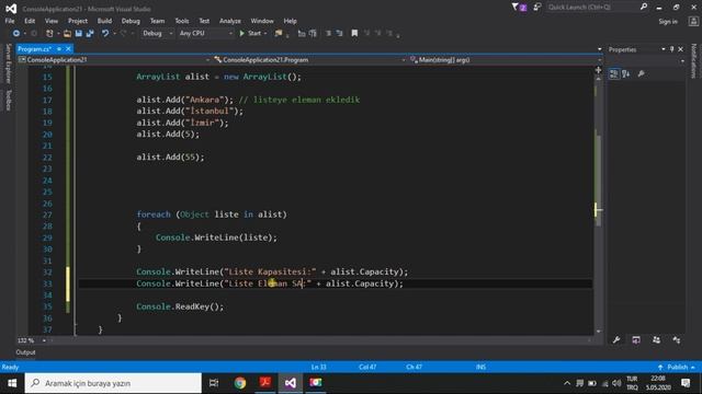 #16- C# ArrayList Kullanımı - ArrayList Metotları- Add- Insert-Capasity-Count-IndexOf-Remove смотреть онлайн
