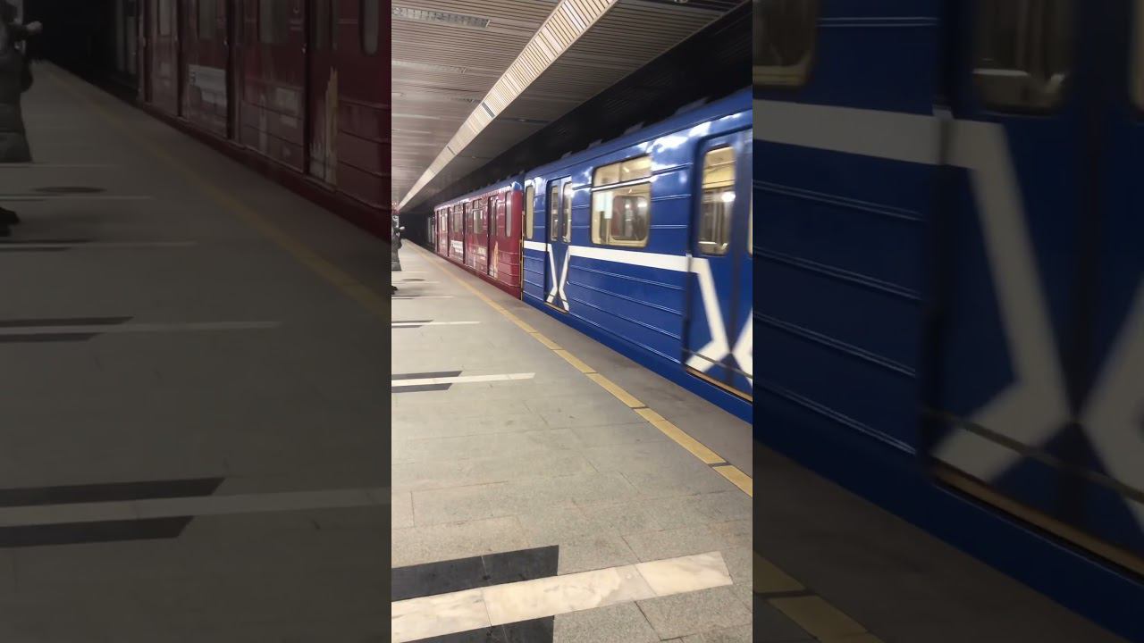 Прибытие номерного с вагоном ГТО #метро смотреть онлайн