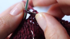 Горизонтальная ЦЕПОЧКА ПО КРУГУ. КРАСИВЫЙ СТЫК на лицевой глади