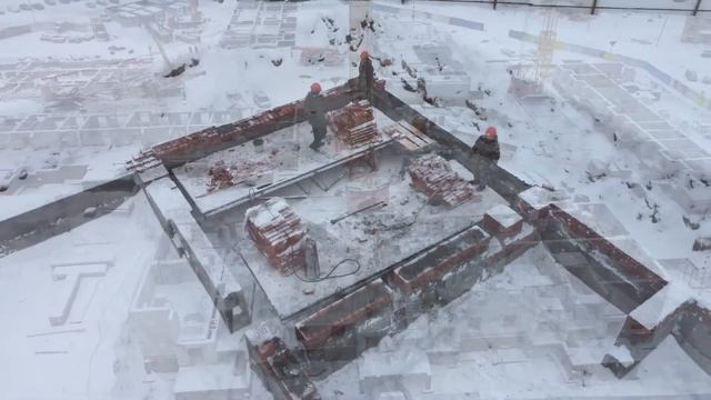 Ход строительства ЖК "Белая аллея" (декабрь 2021) смотреть онлайн