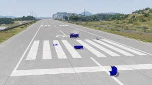 Гигантские и маленькие автомобили против вращающегося ролика – BeamNG.Drive