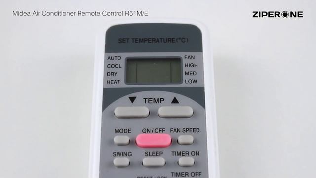 Midea Air Conditioner Remote Control R51M/E смотреть онлайн