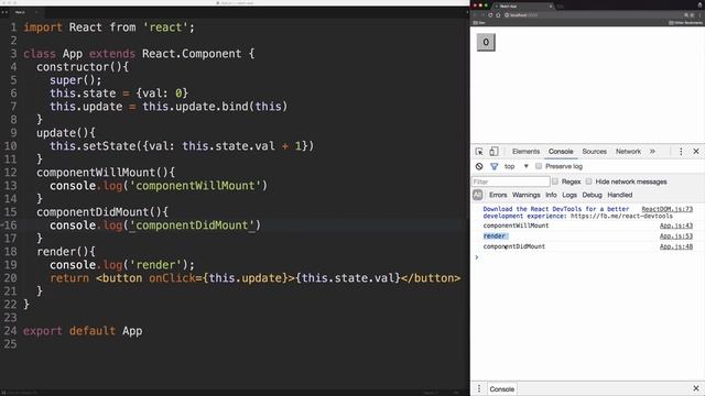 11 egghead react component lifecycle mounting basics смотреть онлайн