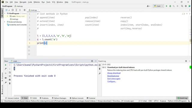 List Methods in Python смотреть онлайн