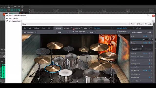 Superior Drummer 3 Stainless Glacier (Progressive Foundry, Darkness SDX) Free Preset Download