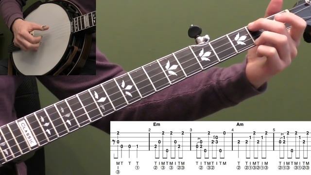 E Minor Workout | Beginner Bluegrass Banjo Lesson With Tab смотреть онлайн