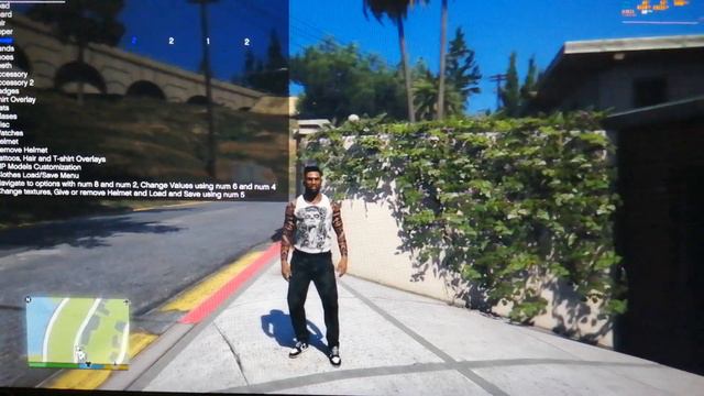 СJ из GTA SAN ANDREAS в новенькой одежде, в GTA V. смотреть онлайн