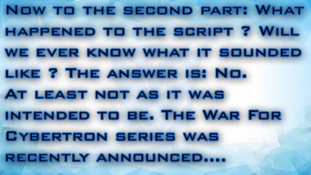 Was The Cybertron Prequel Movie Script Reused for Netflix's War For Cybertron ? - (SPECULATION!) смотреть онлайн