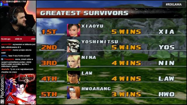 Speedrun aby odblokować wszystkie postacie - Tekken 3 (PSX) смотреть онлайн