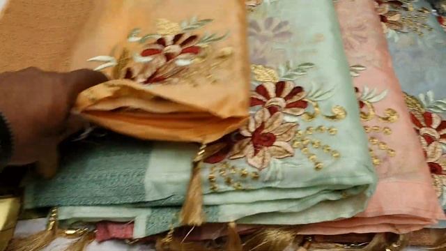 just wow Eid Collection design party saree смотреть онлайн