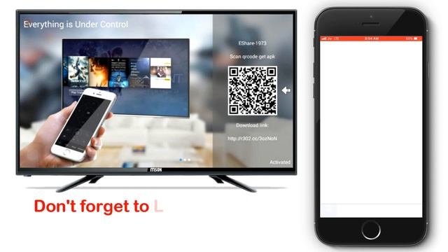 EShare iPhone (IOS) - Connect your iPhone (IOS) to Android Smart LED TV Using EShare. смотреть онлайн