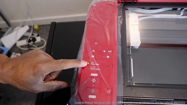 CANON PIXMA MG3650S ALL- IN - ONE PRINTER INK CARTRIDGES INSTALLATION PROCESS смотреть онлайн