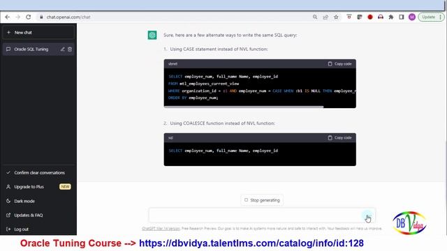 ChatGPT and Oracle Performance Tuning | SQL Tuning with ChatGPT смотреть онлайн
