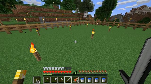 Let's Play Minecraft #13: First Fenced Garden! смотреть онлайн