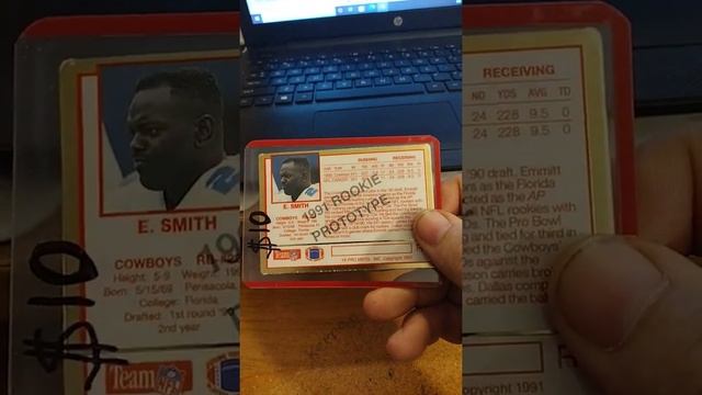 Emmitt Smith Football Card (Rookie) смотреть онлайн