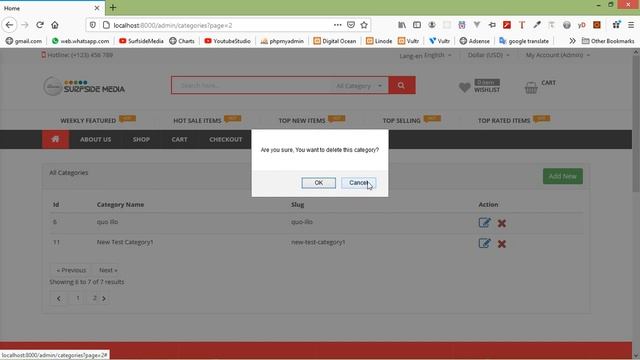 Laravel 8 E-Commerce - Admin Adding Confirmation on Record Deletion смотреть онлайн