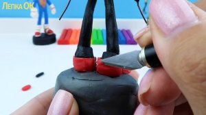 ШЕДОУ СОНИК и ЗЛАЯ форма Shadow.exe ► герой игры Sonic Boom / Лепим фигурки из пластилина с Лепка О