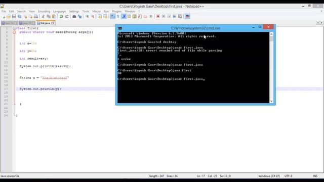 Java Tutorial in Hindi - 2 Integer and String смотреть онлайн