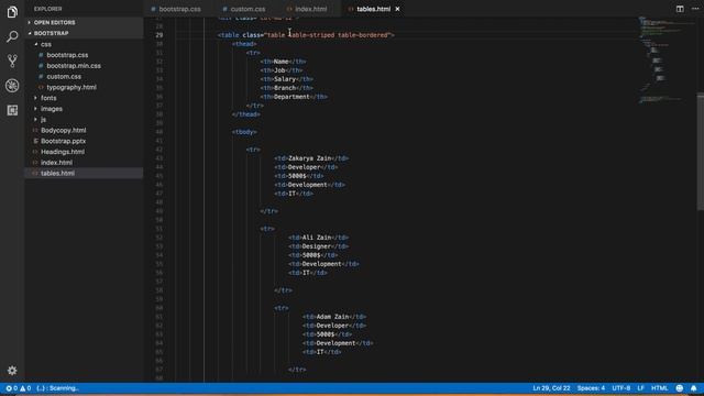 Bootstrap 3.3.7 in Arabic #13 Tables смотреть онлайн