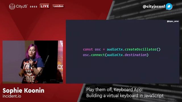 Play them off, Keyboard App: Building a virtual keyboard in JavaScript - Sophie Koonin смотреть онлайн
